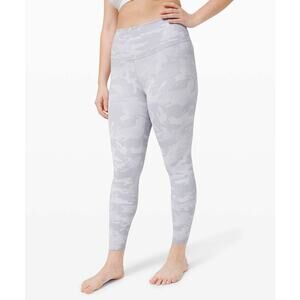 Lululemon Wunder Under High-Rise Tight 25 in.‎ Incognito Camo Jacquard White 8